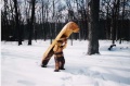 Frontier Man with a Canoe